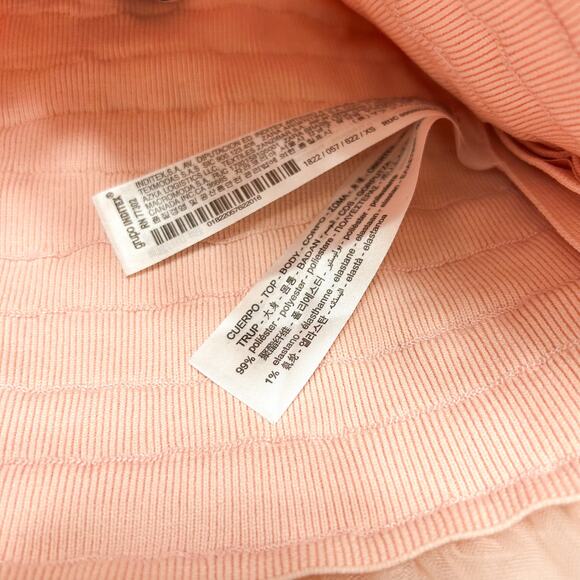 NWT Zara Pink Tulle Strapless Ruffle Crop Top XS Blogger Favorite Party Tube Top - Picture 8 of 9